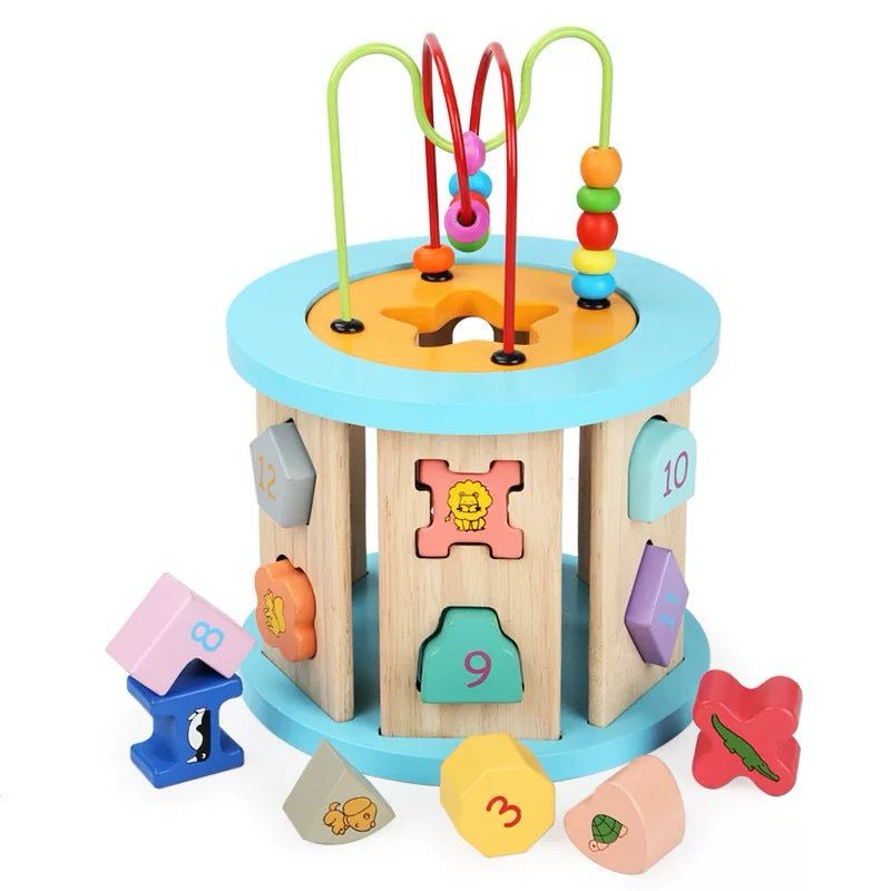 MULTIFUNCTION WOODEN ACTIVITY CUBE 多功能木制益智活动立方