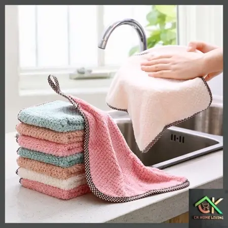Hangable Kitchen Cleaning Cloth - Random Colour (x1) 可悬挂厨房清洁布 - 随机颜色（1条）