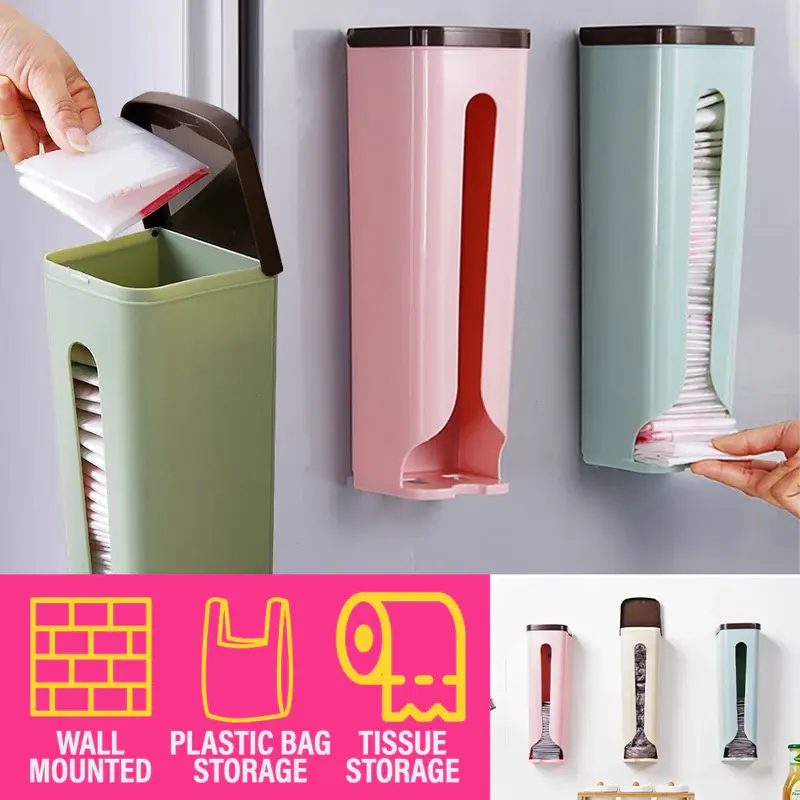 Wall Mounted Garbage Bag Storage Case 垃圾袋挂式储物盒