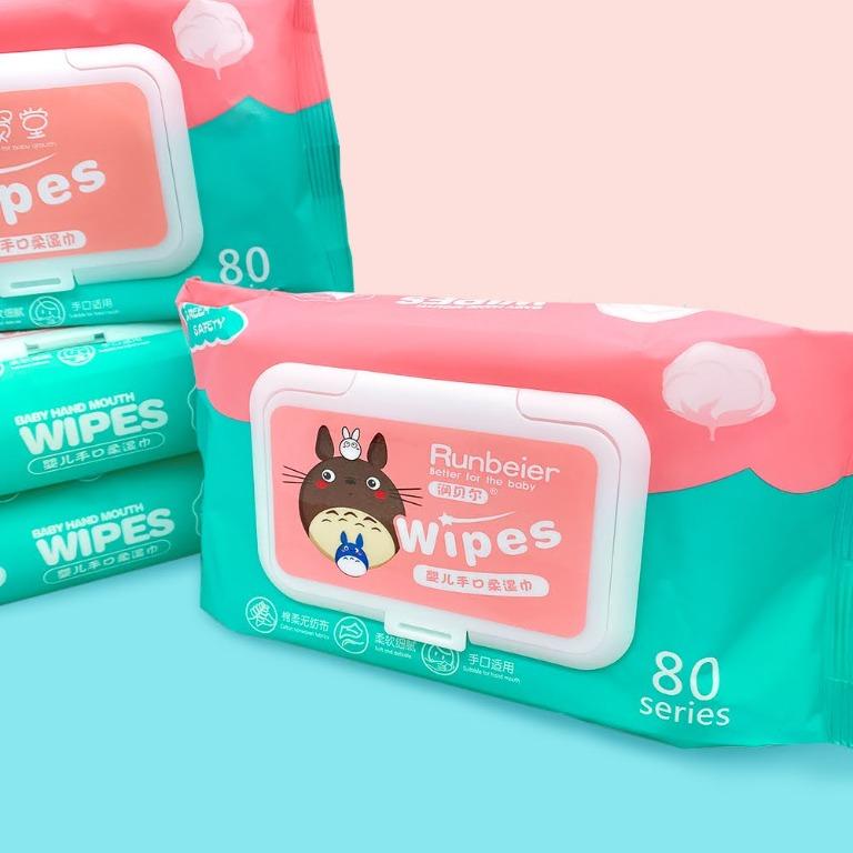 Totoro Baby wipes 龙猫湿纸巾 80 pcs