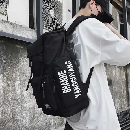 Men S Large-Capacity Schoolbags Casual 男士大容量休闲书包