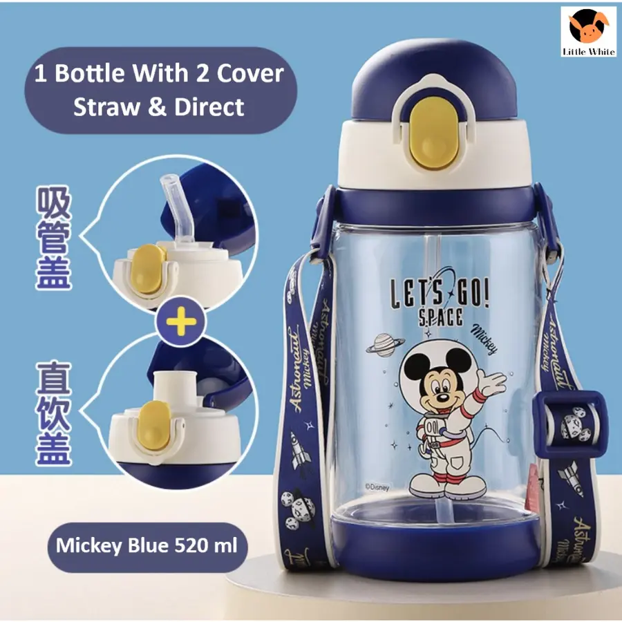 Cartoon Bottle 520ml 卡通儿童吸管杯