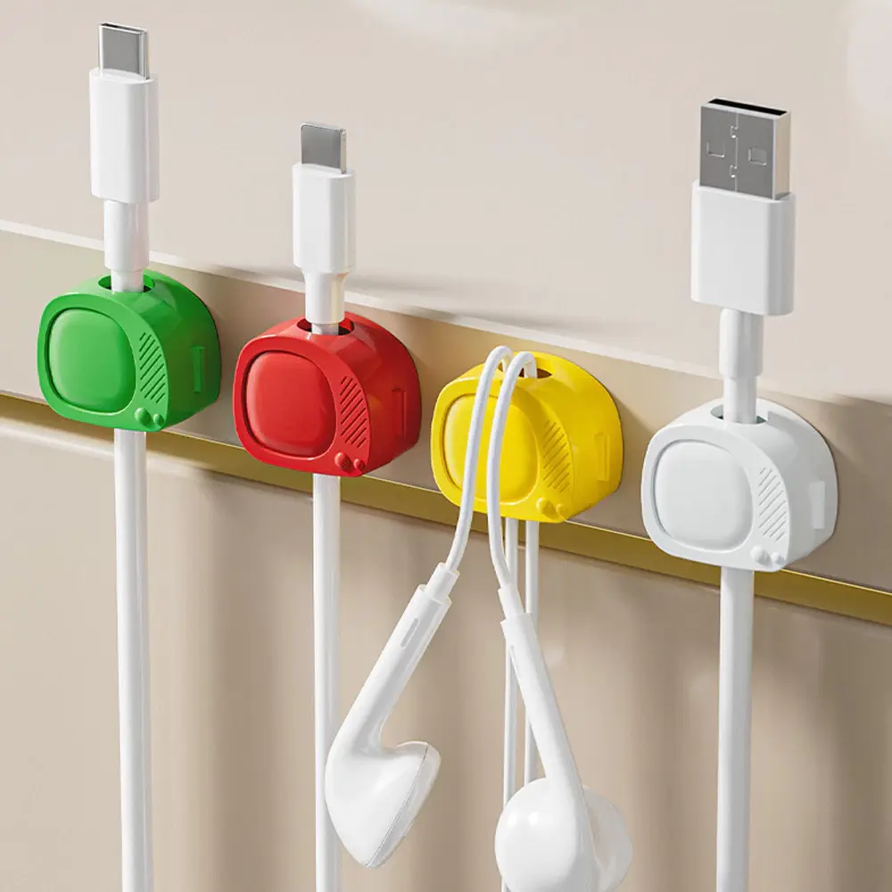 "Wall-Mountable Cable Organizer for Tidy Cable Management 20PCS" 整洁理线可壁挂线材整理器 20个