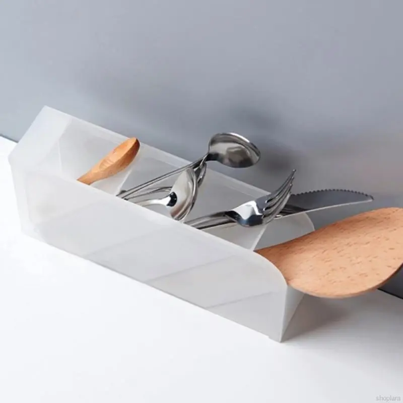 Multi-functional Matte Transparent Pen Holder 多功能磨砂透明斜笔筒