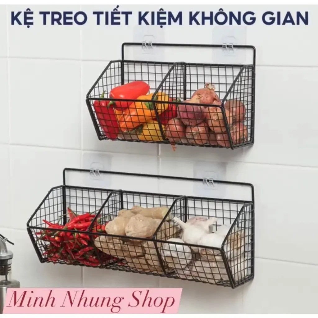 Wall Mounted Kitchen Condiments Organizer Rack Hanging Storage 墙上挂式厨房调料收纳架
