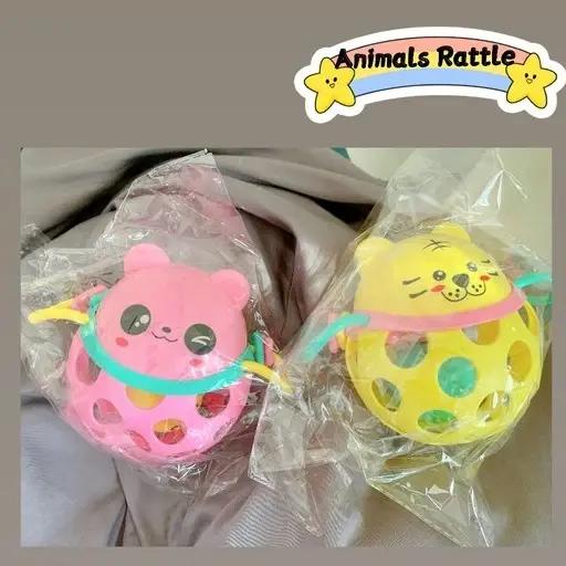 婴儿软摇铃玩具 Baby Soft Rattle Toys【Amimal Rattle】