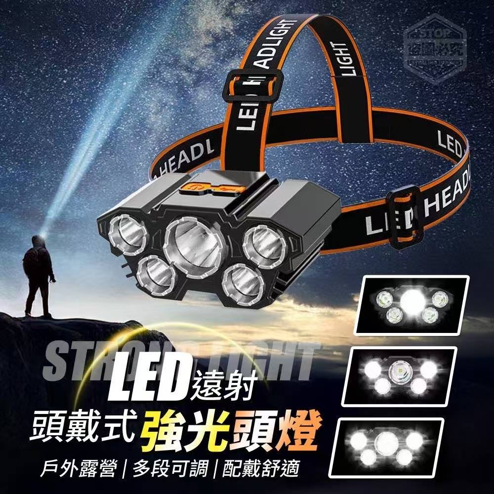 Outdoor camping LED long-range headlight (L-T21) 户外露营LED远射头戴式強光头灯