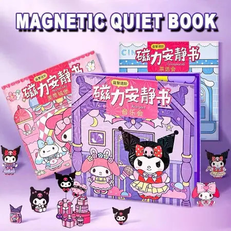 Sanrio Magnetic Quiet Book 三丽鸥磁力安静书 (18*56cm)