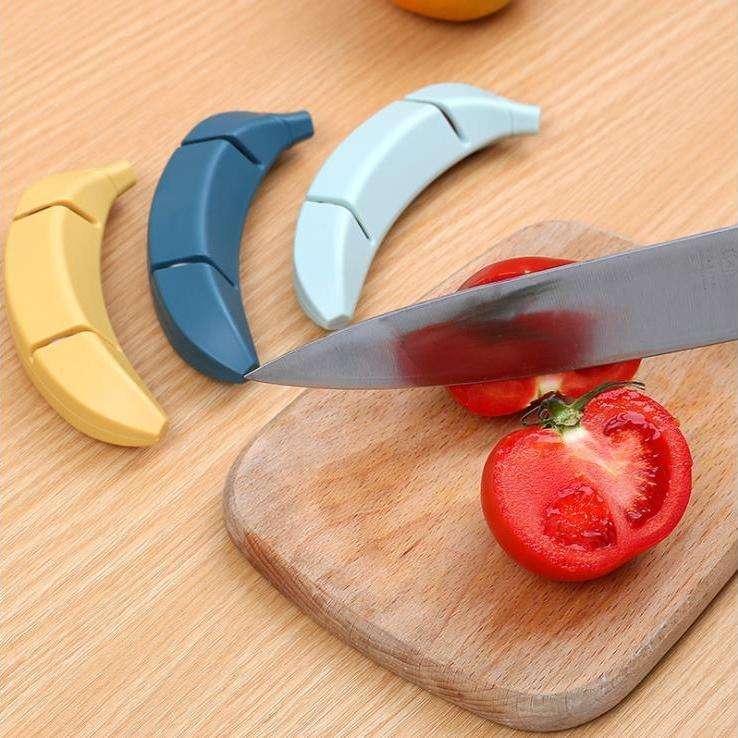 Banana-Shaped Knife Sharpener  香蕉磨刀器