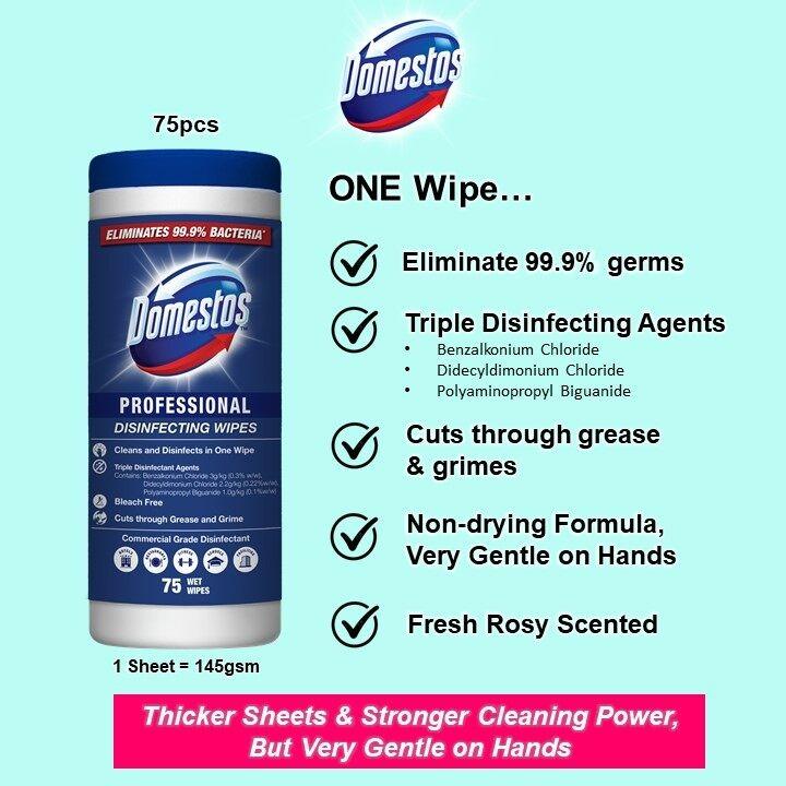 Domestos Professional Wet Wipes Domestos 专业消毒湿巾