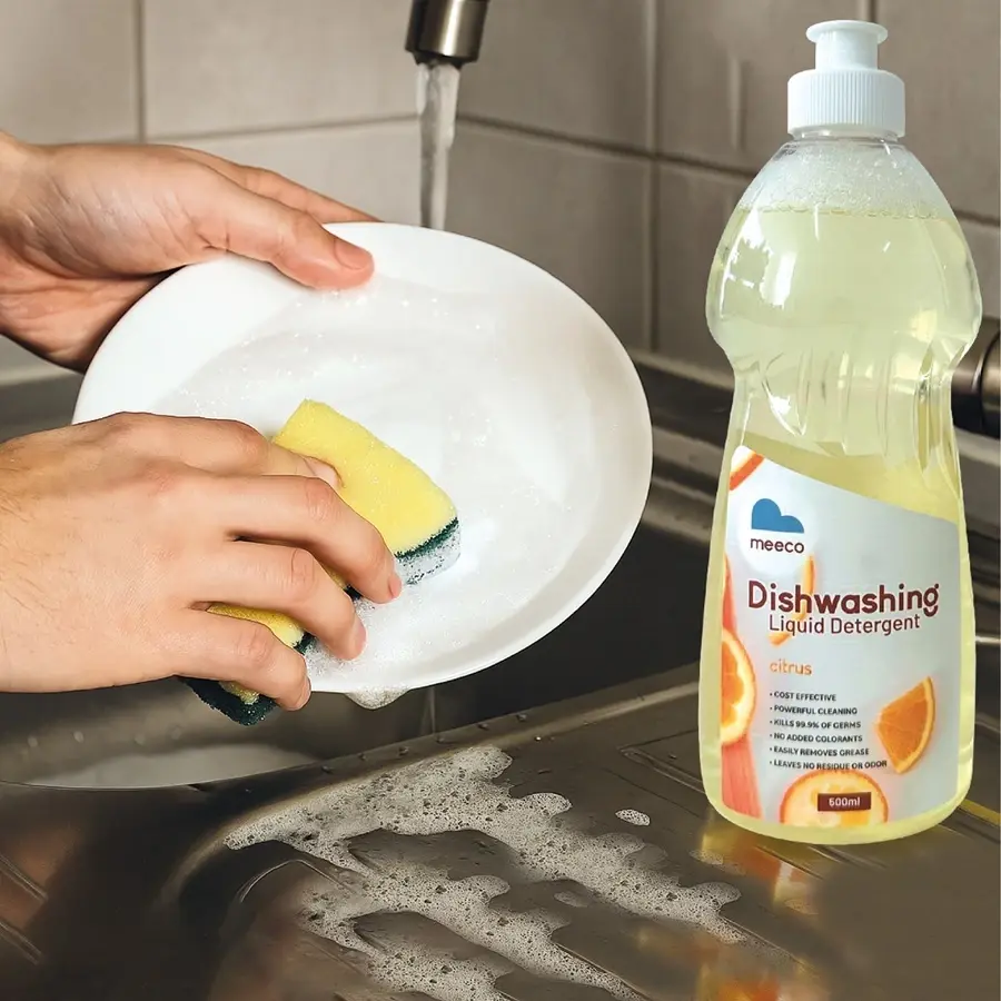 MEECO DISHWASHING LIQUID DETERGENT-CITRUS 500ML 柑橘味洗洁精 500ML