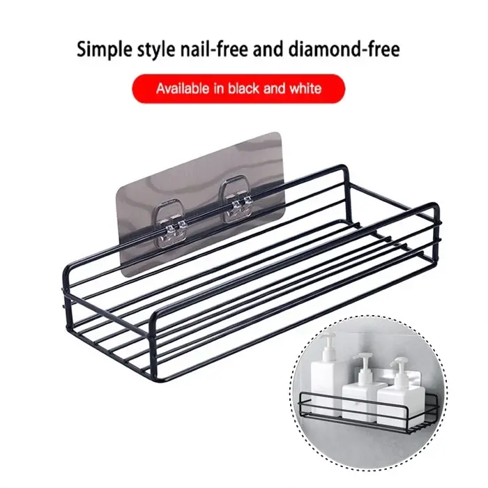 NO PUNCHING WALL MOUNTED SHELF 免打孔壁挂式置物架