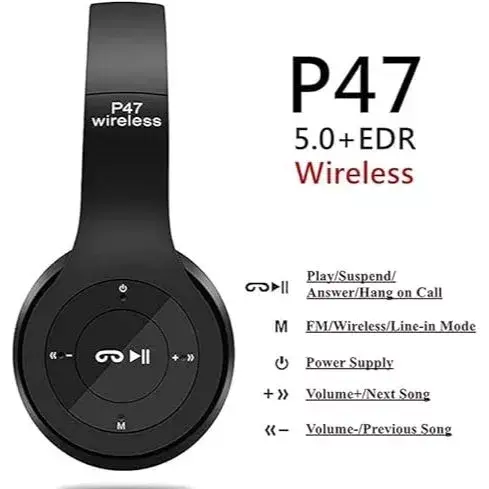 P47 WIRELESS HEADPHONES P47 无线耳机