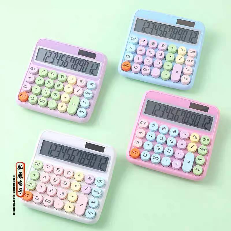 12-Digit Candy Style Electronic Calculator 12位糖果式电子计算器