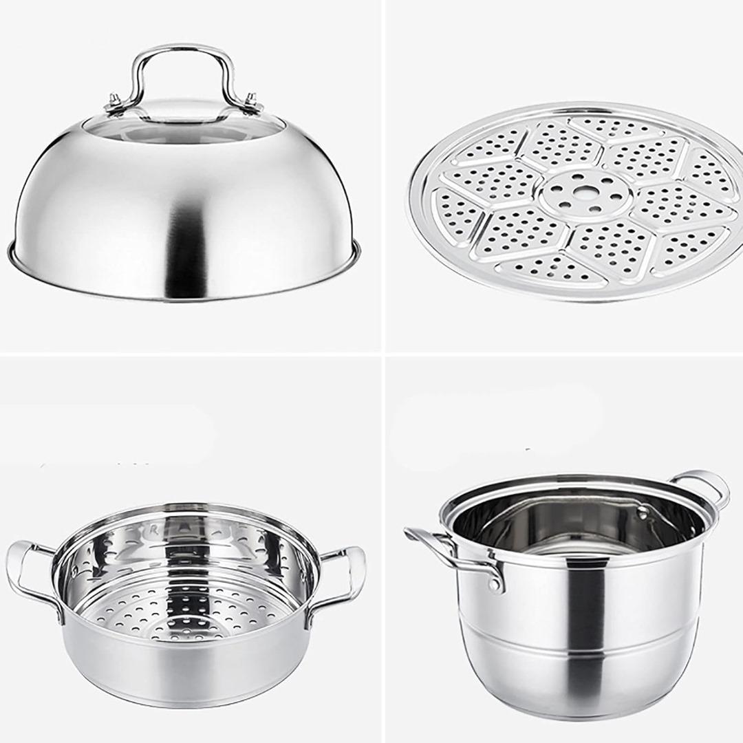 STEAMER PAN 30CM-2 LAYERS 30厘米双层蒸锅