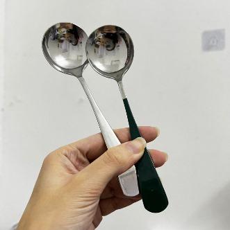Korean Stainless Steel Round Spoon 韩式不锈钢圆勺