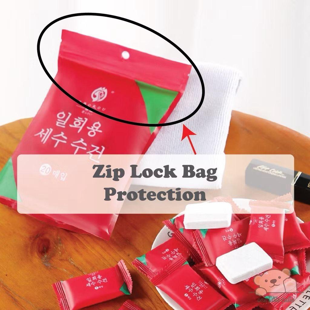 Compact Absorbent Compressed Towel  小巧好携带吸水压缩毛巾 15x20cm【20pcs】