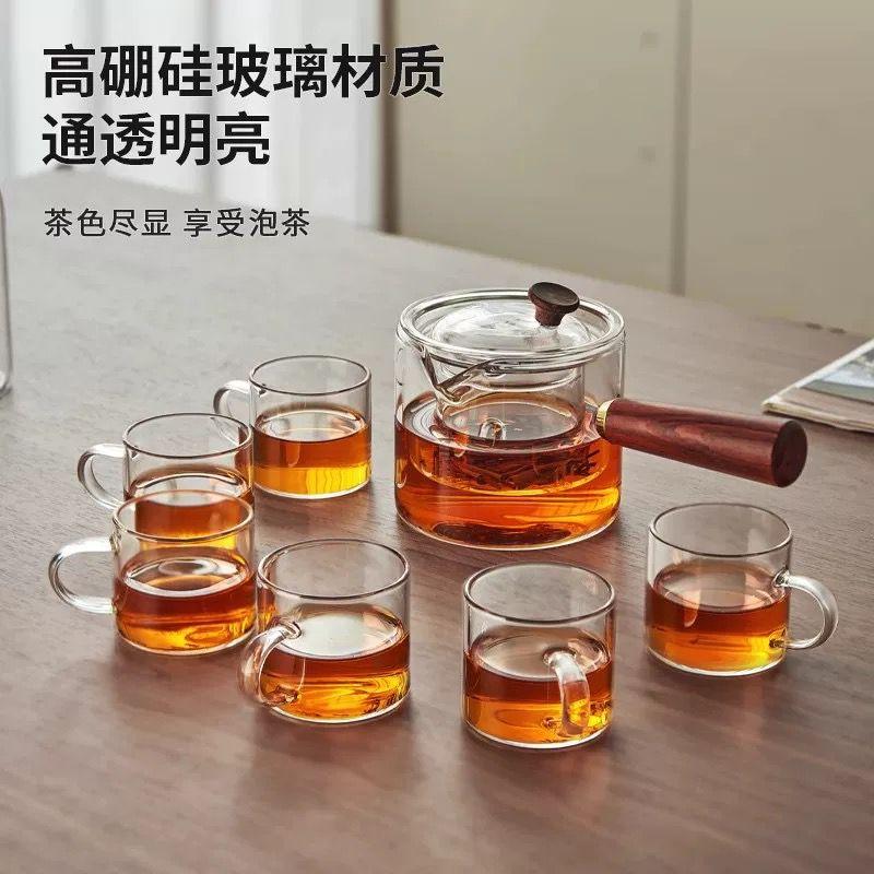 100ml Glass Teacup 6pcs Set 加厚耐高温轻奢玻璃小茶杯6只装