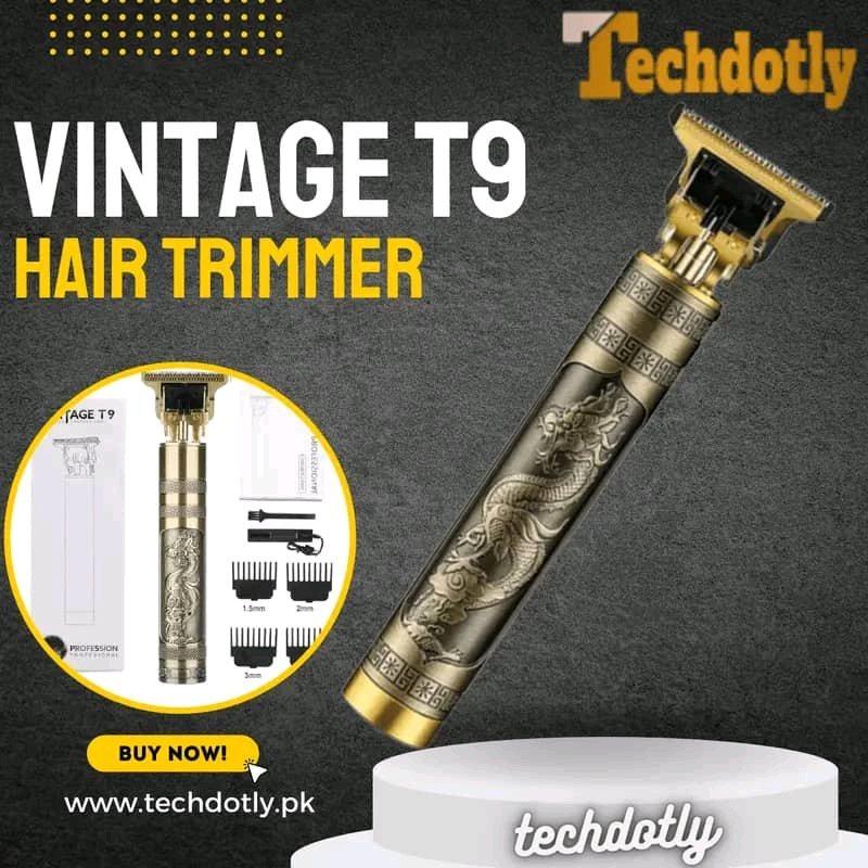 Vintage T9 Professional Electric Hair Trimmer 复古T9专业电动理发器